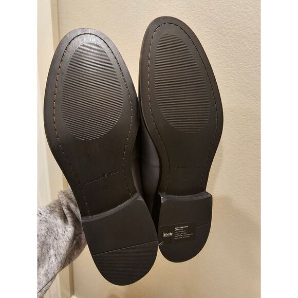 NWOB Banana Republic Italian Leather Gray Loafers Size 11 - Picture 8 of 10